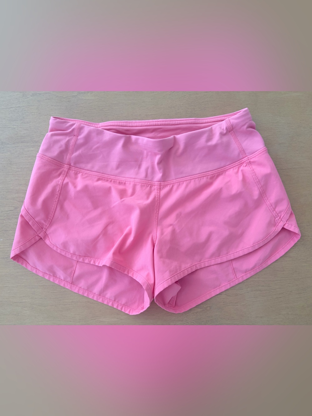 lululemon athletica Light Pink/Coral Pink Athletic Shorts